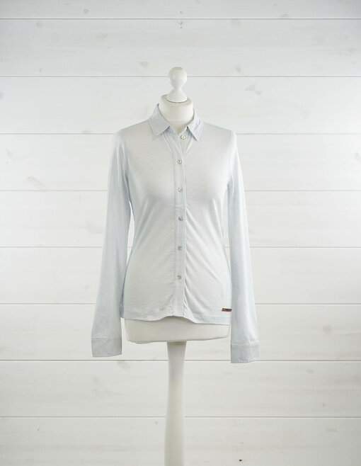 Bluse "FABIA" pale blue solid (MSC07)