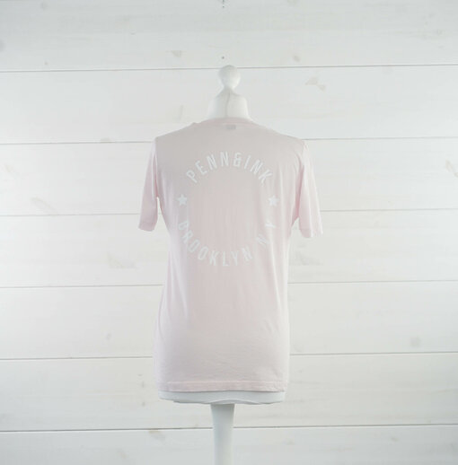Kurzarmshirt "CATHRIN" light pink/white  (PI91)