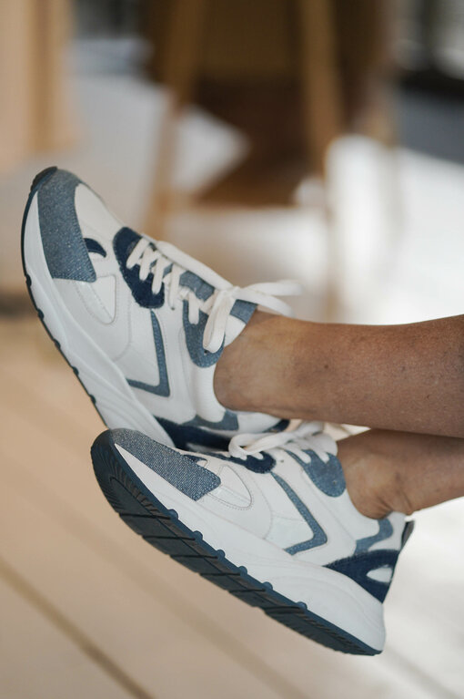 Sneaker “TESS” – white/jeans (JB01)