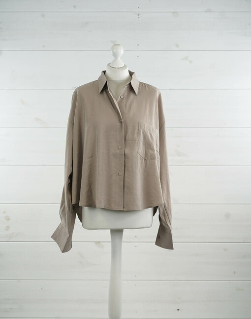 Softe Bluse taupe (HB07)