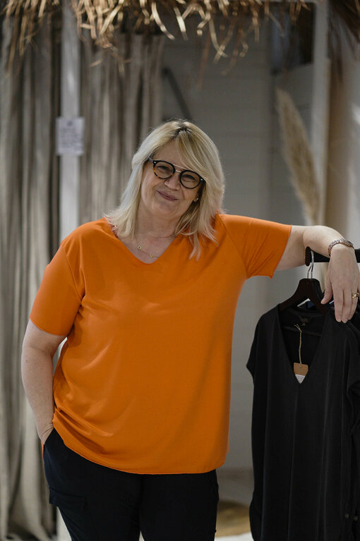 Kurzarmshirt “INOLA XXL” orange (BA103)