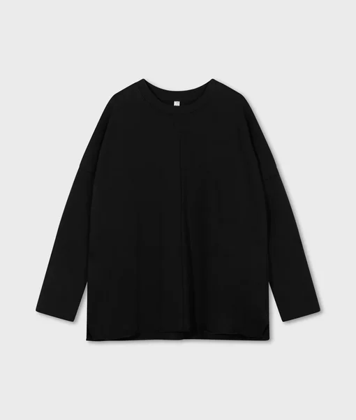 Oversized Fit Sweater "HEIKE" black (10D73)
