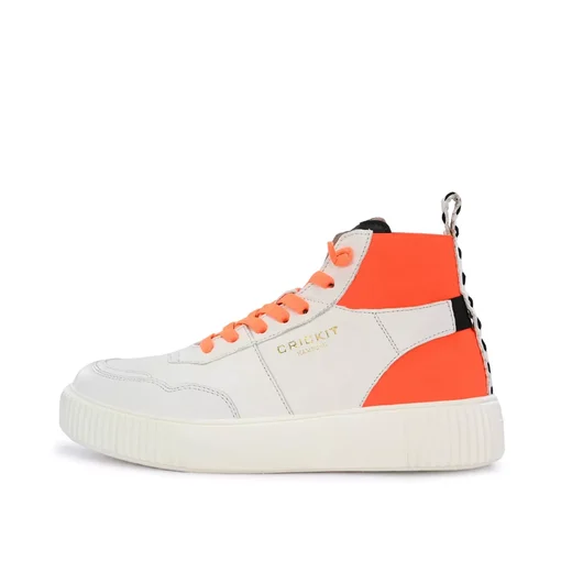 High Sneaker “OLISA” – weiß/orange