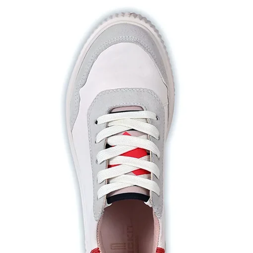Low Sneaker "OPAL" - weiß/rot (CR16)