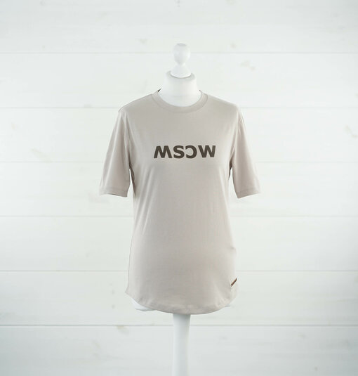 Cooles Shirt "GONE VELVET" light taupe solid (MSC21)
