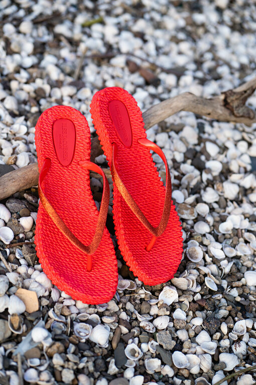 Coole Flip Flops “DENISE” deep red (IJ01)