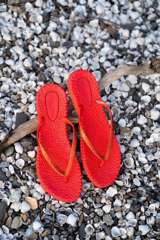 Coole Flip Flops “DENISE” deep red (IJ01)