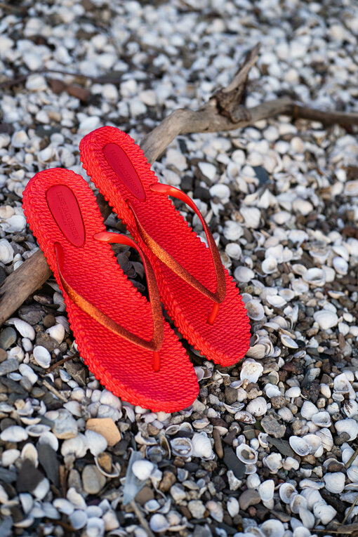 Coole Flip Flops “DENISE” deep red (IJ01)