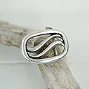 Gürtelschließe  “WAVING” silver (UJ02)