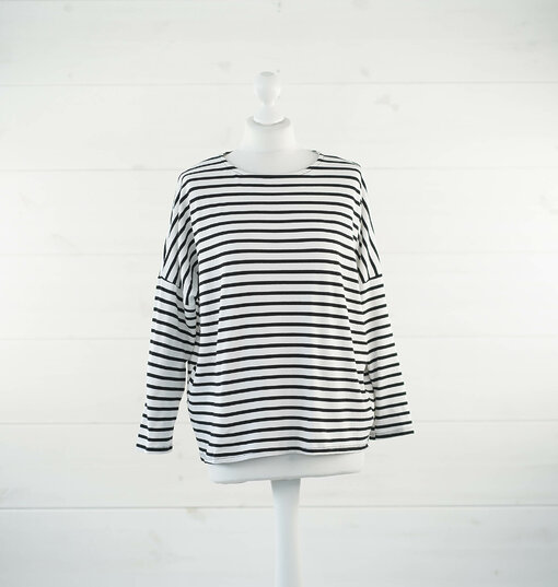 Streifen Shirt "JAQUELINE" schwarz/weiß (BA34)