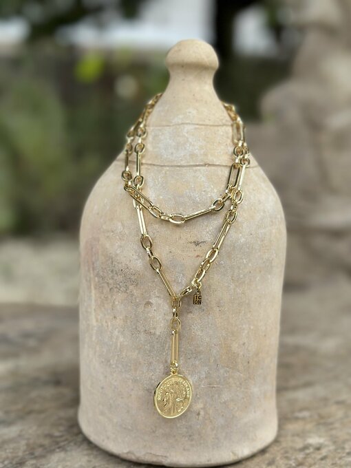 Necklace "ZOE COIN" gold (IC05)