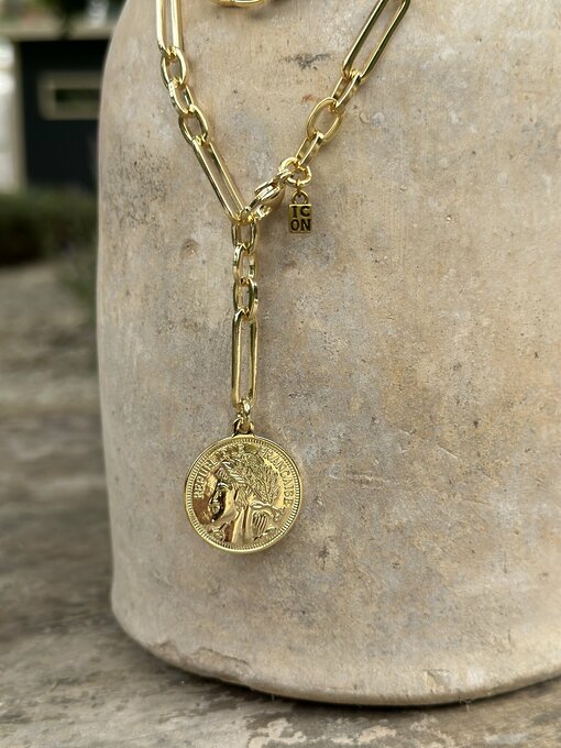 Necklace "ZOE COIN" gold (IC05)