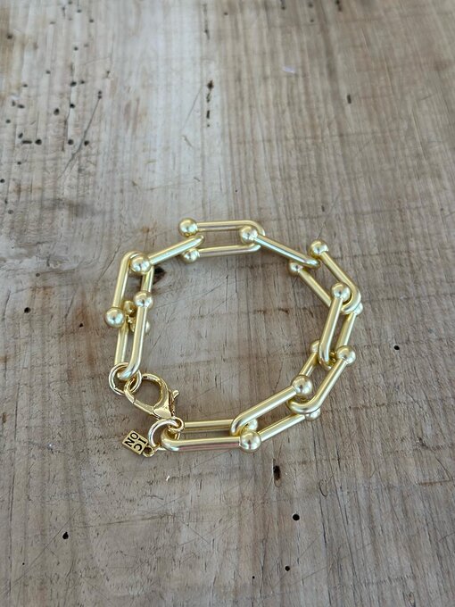 Bracelet "PINK" matt gold (IC07)