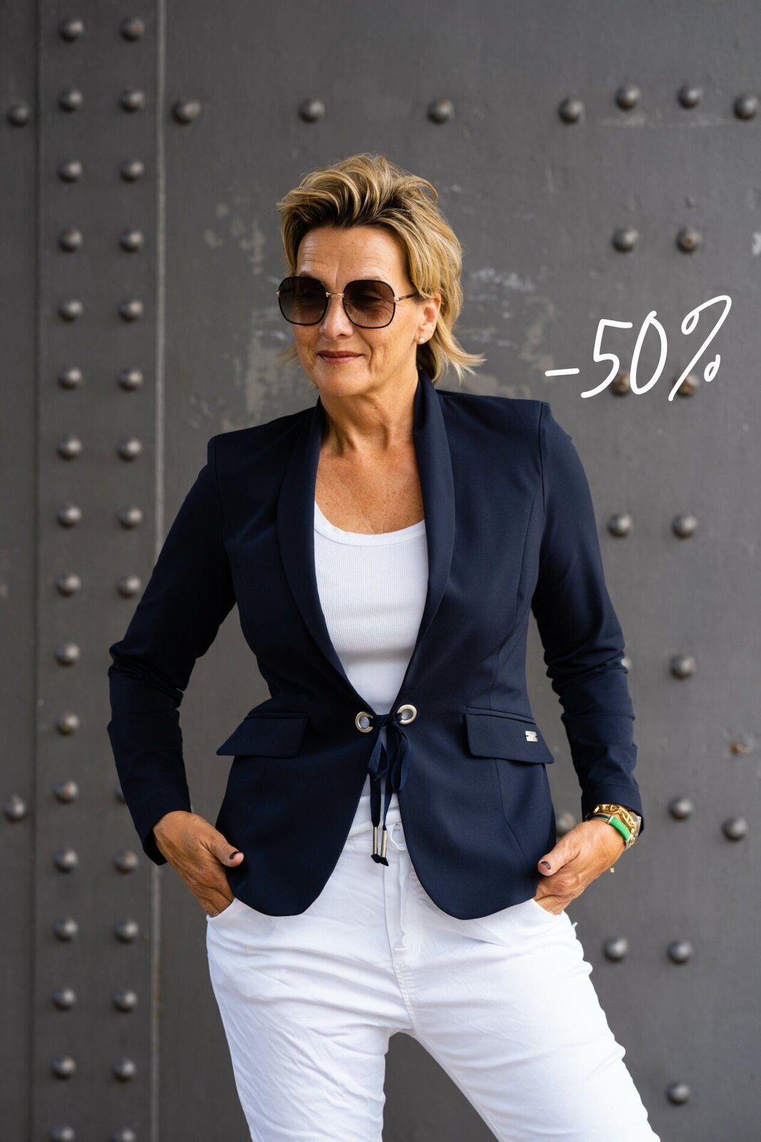 Blazer “INGRID” marine (TQ01)