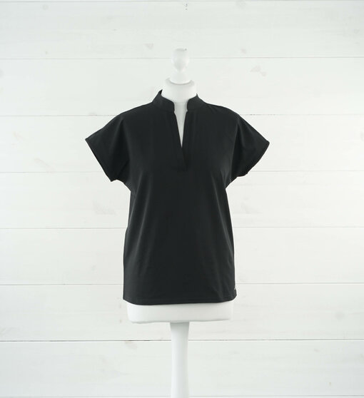 Bequemes Blusenshirt "STELLA" black (TQ05)