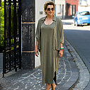 Bluse “MILLA” khaki (GW53) / Kleid “JOY” khaki (GW04)