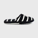 10DAYS – Slippers stripes “CAROLA” black/ecru (10D10)