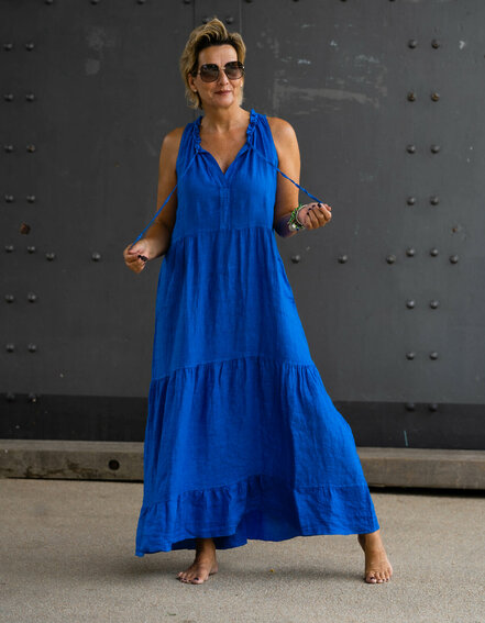 FRAUENSACHE - Leinen-Sommerkleid "CHEYENNE" (GW47)