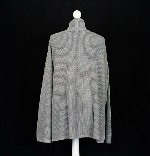 Oversized Strickpullover “FANJA” grey (CC07)