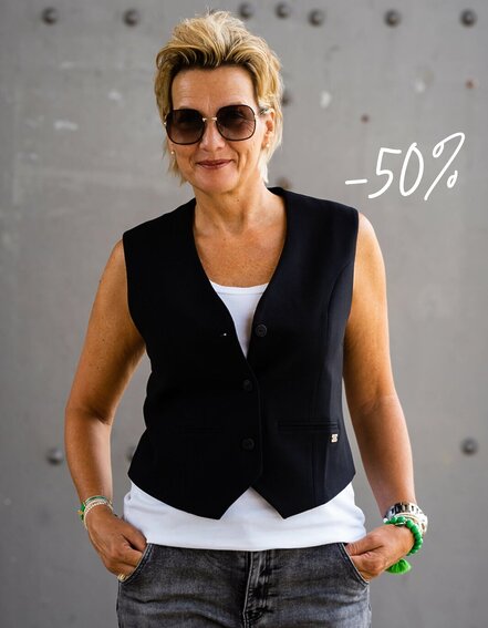 TQ AMSTERDAM - Edle Weste "KIKIA" (TQ07)