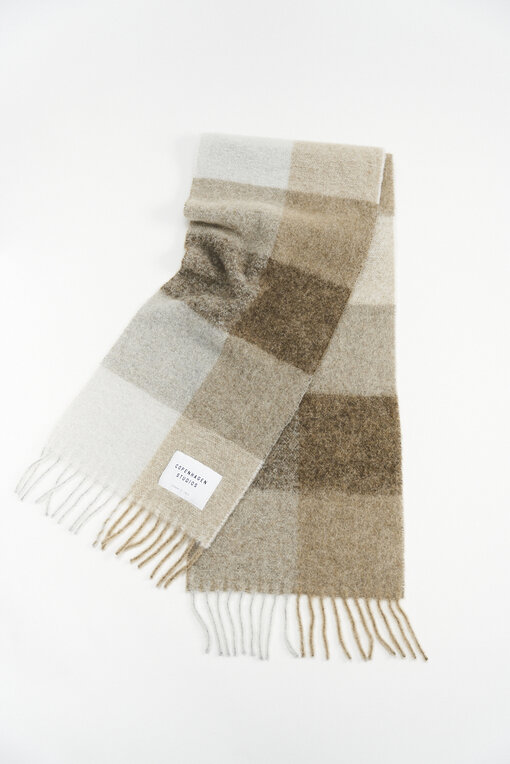 Schal mit dicken Fransen “SHAWL 4” beige (CPH12)