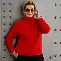 Grobstrickpullover “LEONIA” rot (GW204)