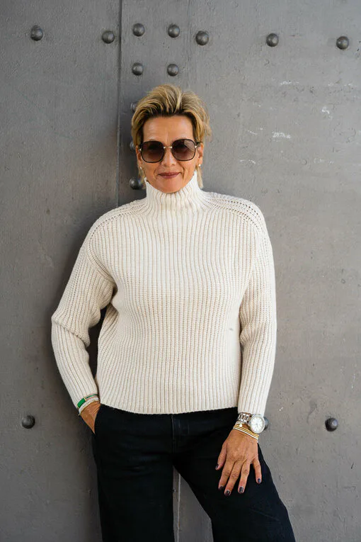 Grobstrickpullover “LEONIA” beige (GW204)