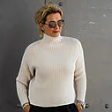 Grobstrickpullover “LEONIA” beige (GW204)