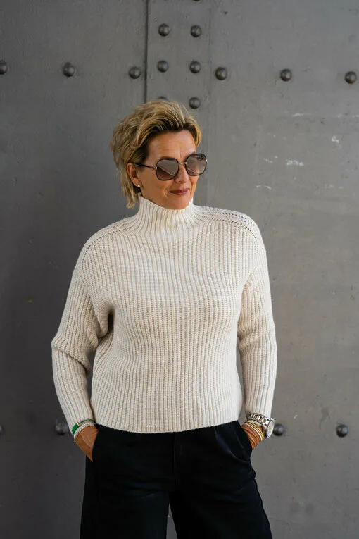 Grobstrickpullover “LEONIA” beige (GW204)