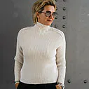 Grobstrickpullover “LEONIA” beige (GW204)