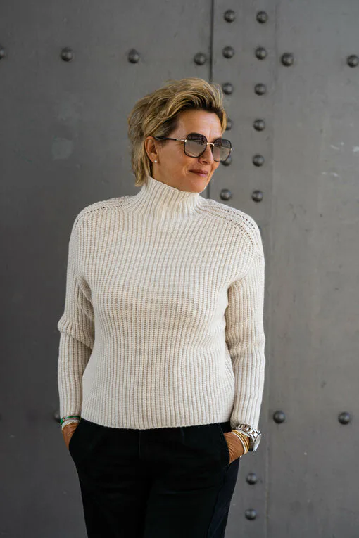 Grobstrickpullover “LEONIA” beige (GW204)