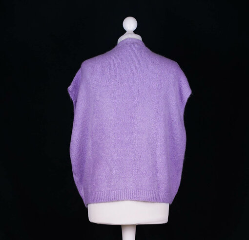 kuschelige Strickweste “JESS” flieder (GW50)