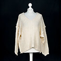 Kuscheliger Strickpullover “INEZ” cream melange (CC02)