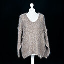 Kuscheliger Strickpullover “INEZ” nougat melange (CC02)