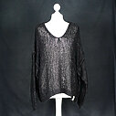 Kuscheliger Strickpullover “INEZ” black melange (CC02)