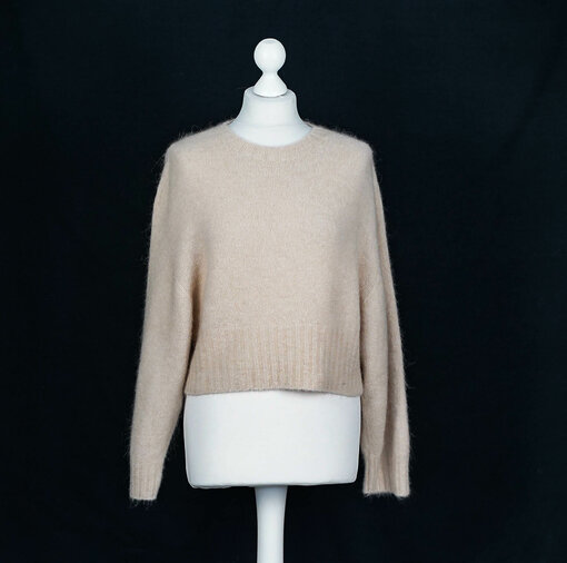 Kurzer Strickpullover “MELODY” beige (GW225)