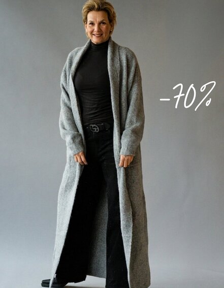 FRAUENSACHE - Langer Cardigan "RAPHAELA" (GW232)