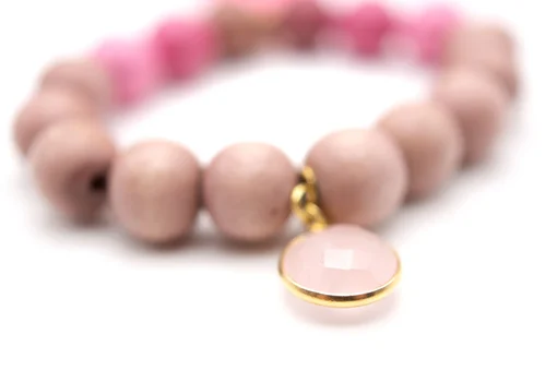 Perlenarmband “HD COTTON ROSE” (SSK33)