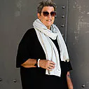 Kuscheliger Schal “MALEENA” grey melange (PI19)