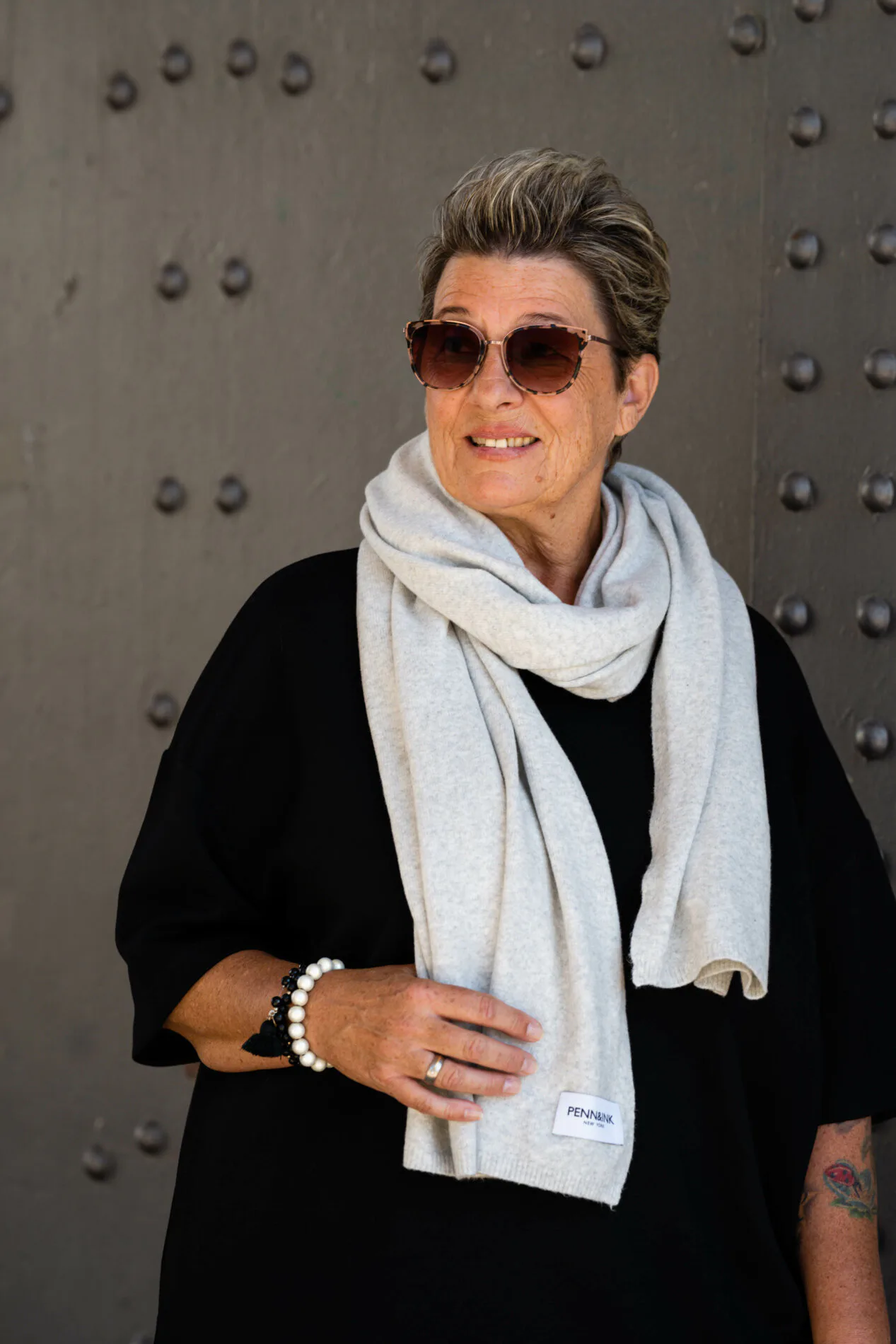 Kuscheliger Schal “MALEENA” grey melange (PI19)