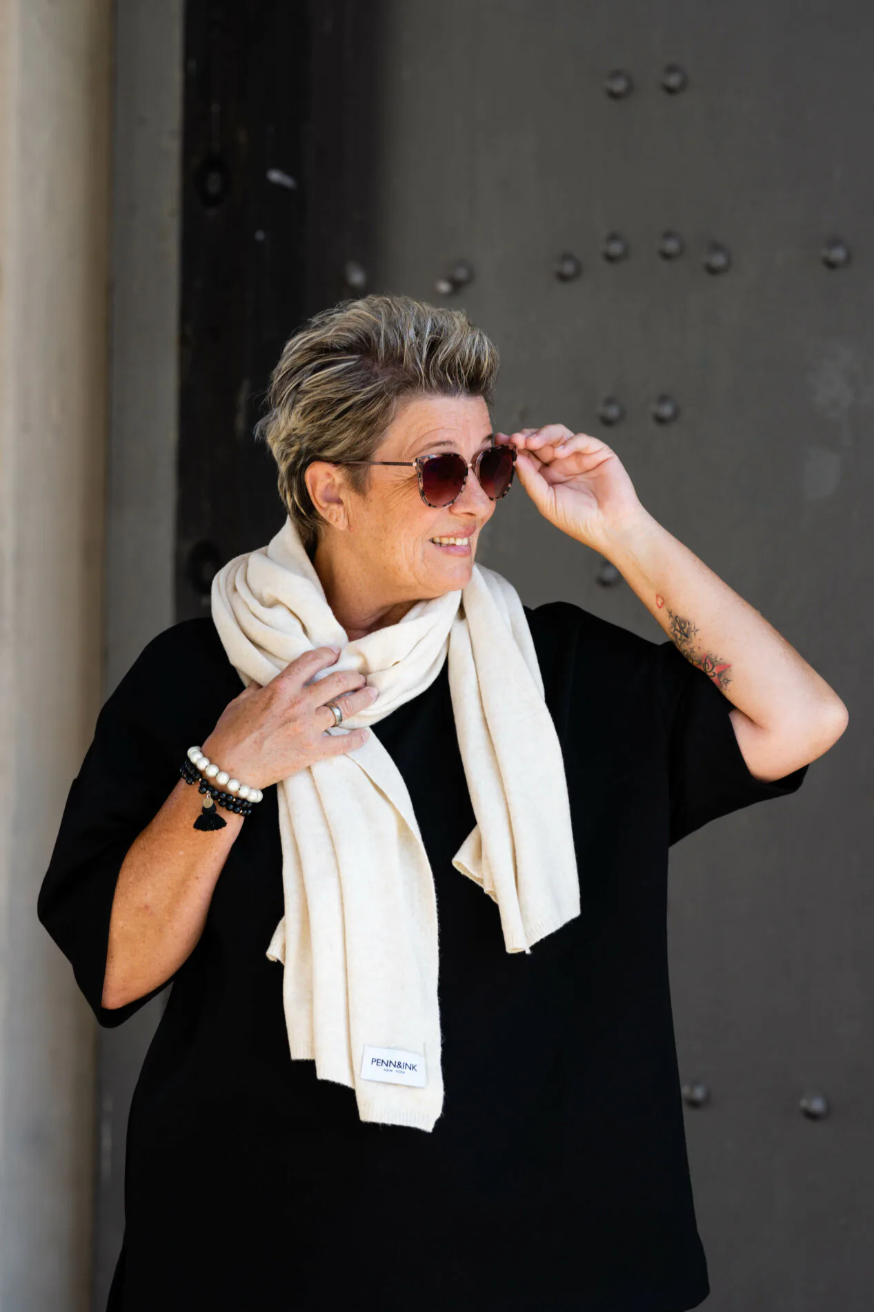 Kuscheliger Schal “MALEENA” cream (PI19)