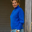 Strickpullover “KATHLEEN” blue (GW224)