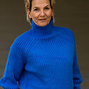 Strickpullover “KATHLEEN” blue (GW224)
