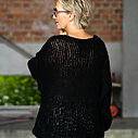 Strickpullover “INEZ” black melange (CC02)/ Leo Sweathose “KANOU” (H26)