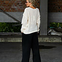 Strickpullover “INEZ” cream melange (CC02)/ Jeans “YIBBI” (H36)