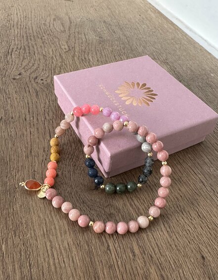 SCHMÜCKSTÜCK - Armband "MALA TWIN AUTUM GLOW" (SSK02)