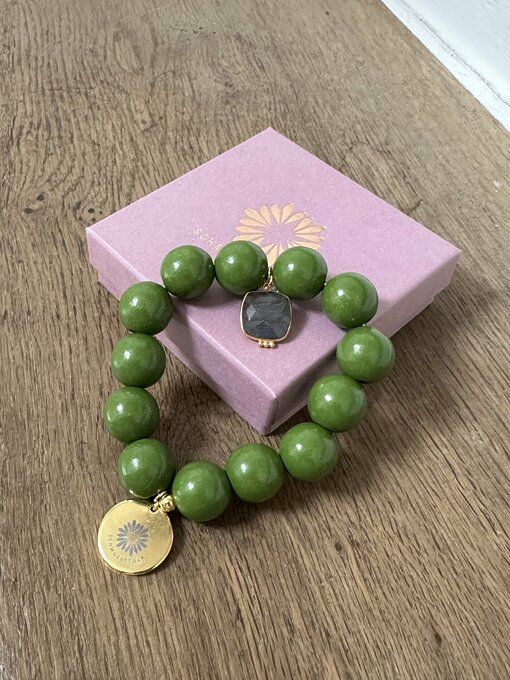 Perlenarmband “HSD OLIVE” (SSK114)