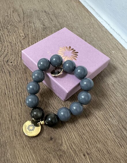 SCHMÜCKSTÜCK – Armband "HSD GREY VELVET" (SSK113)