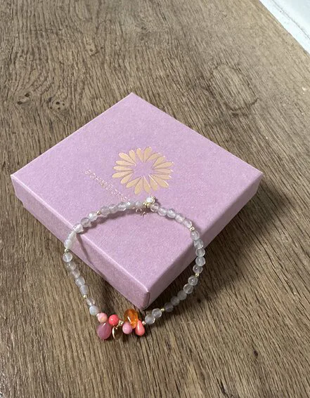 SCHMÜCKSTÜCK – Armband "DROPS GREY BERRY" (SSK61)