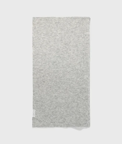 Alpaka Mix – Schal “CARRIE” light grey melee (10D134)